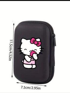 Hello Kitty Black Case with Pink Bow and Outfit